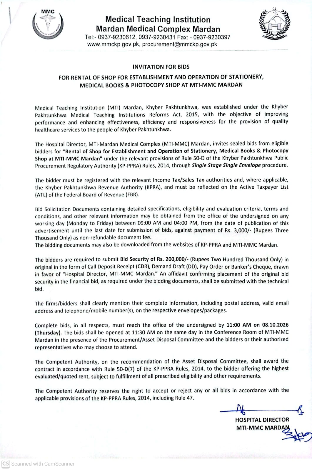 Tender Document