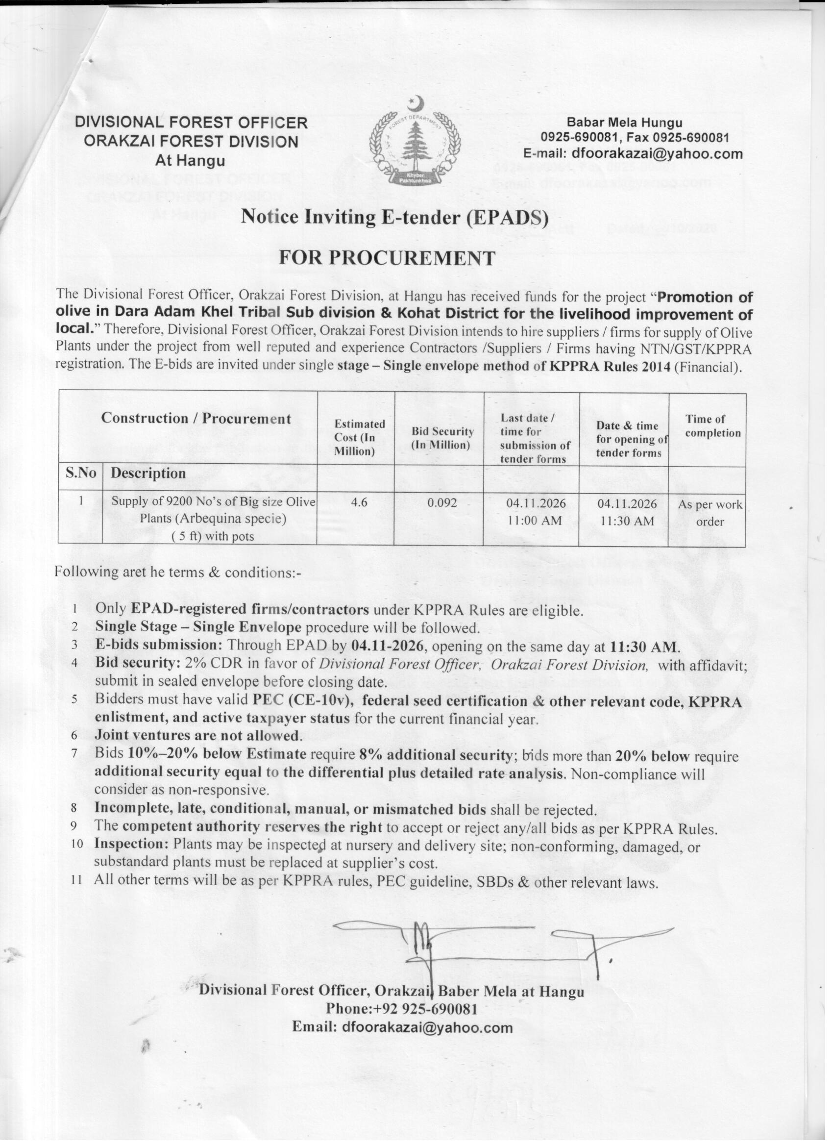 Tender Document